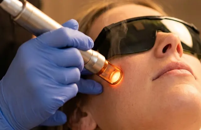 Laser skin treatment with precision targeting