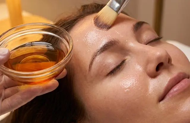 Chemical peel application for brighter, smoother skin