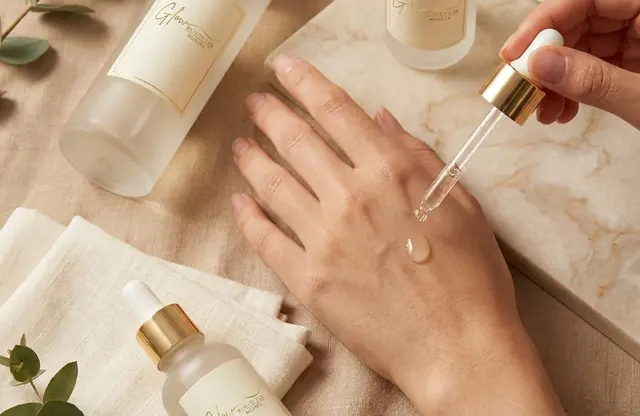 Korean skincare serum application for a long-term skin health program