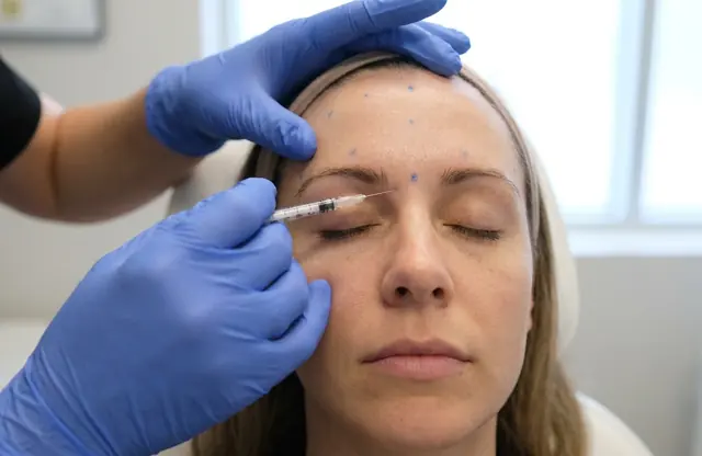 Tox forehead injection at Glow Beauty Lab
